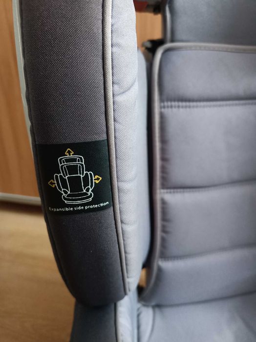 Scaun auto Isofix Kinderkraft Expander, 15-36 kg, gri-negru