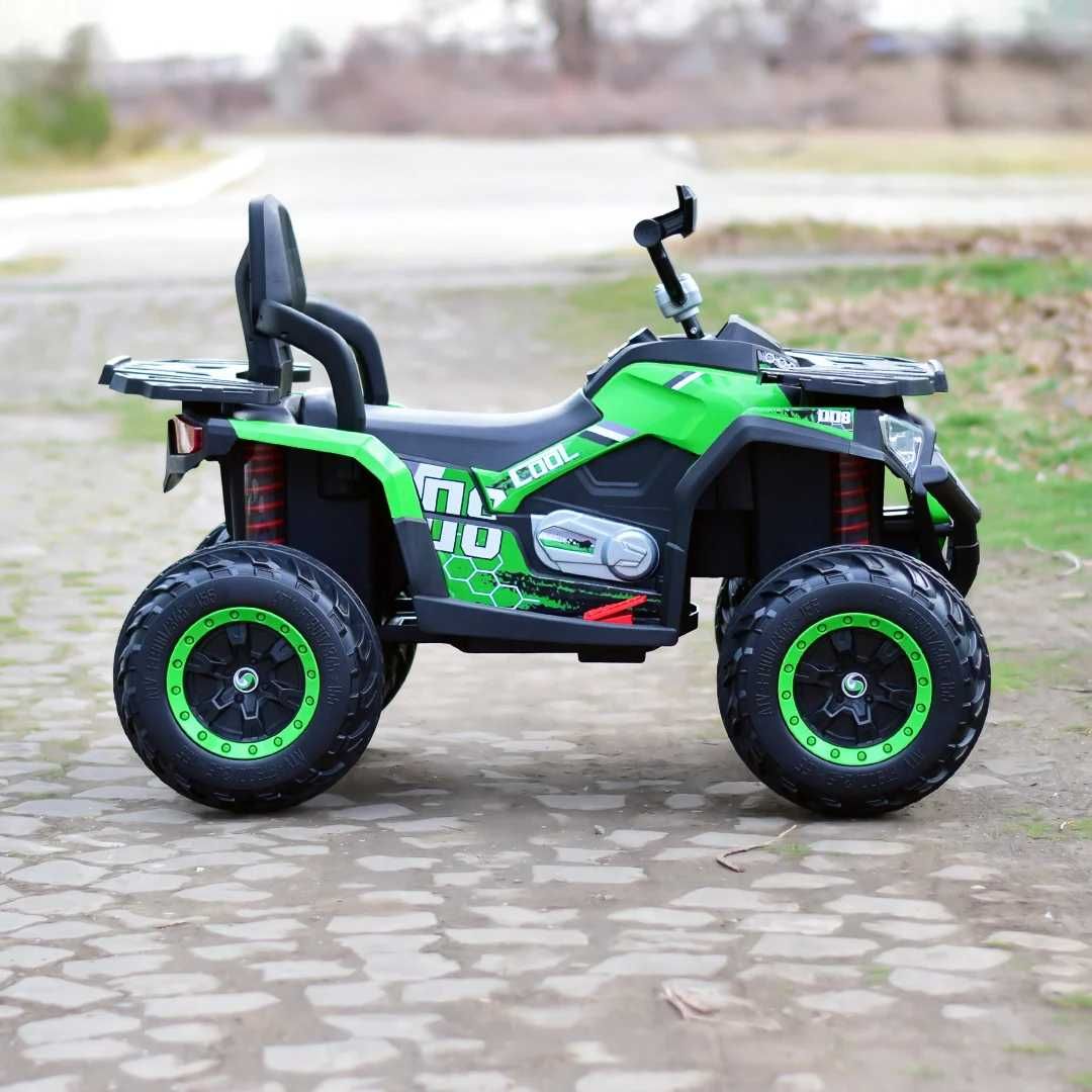 ATV electric copii 3-9 ani Super OffRoad 4x4,140W cu Telecomanda Verde