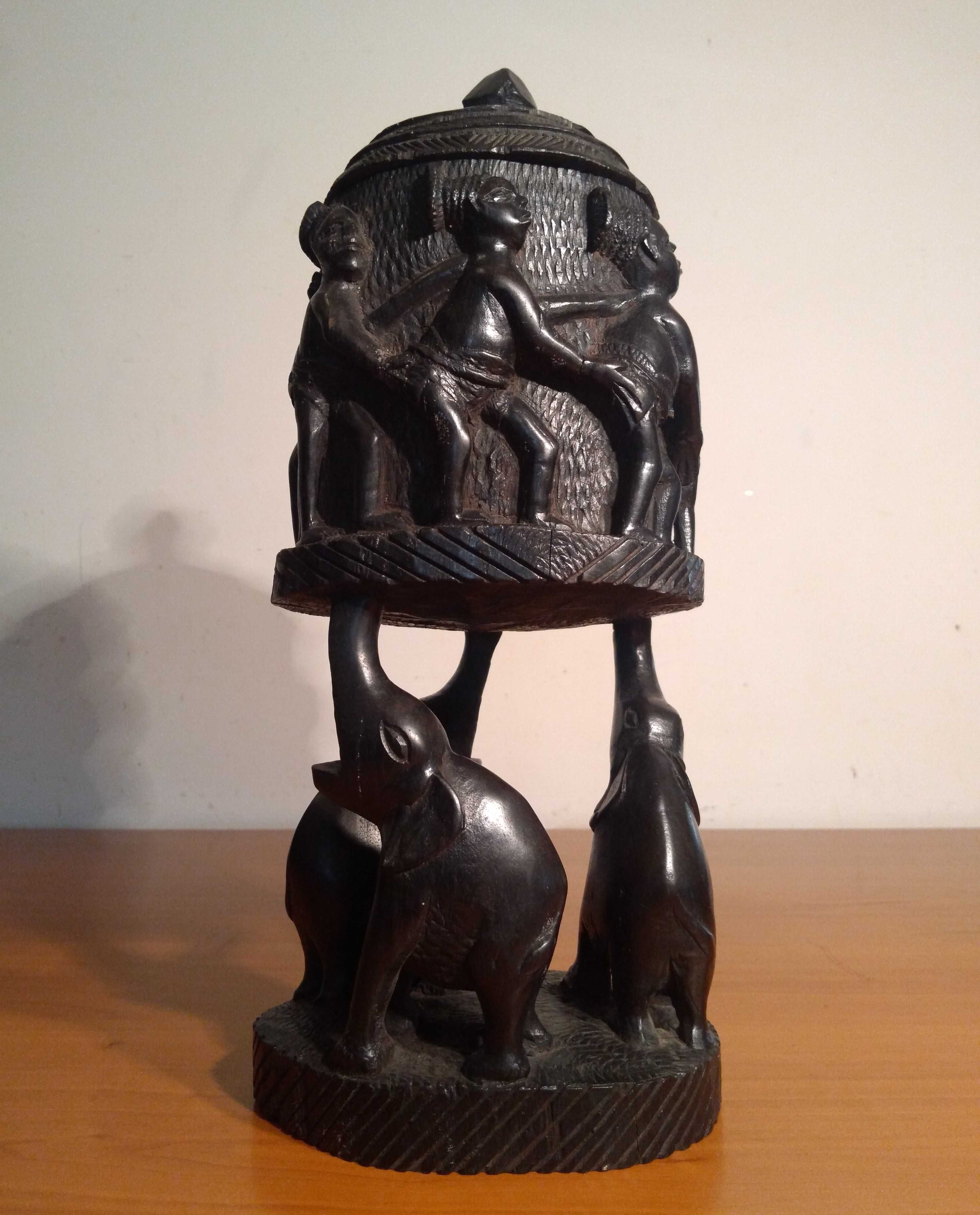 Statueta tribala africana Yoruba |abanos sculptat| Veche si RARA