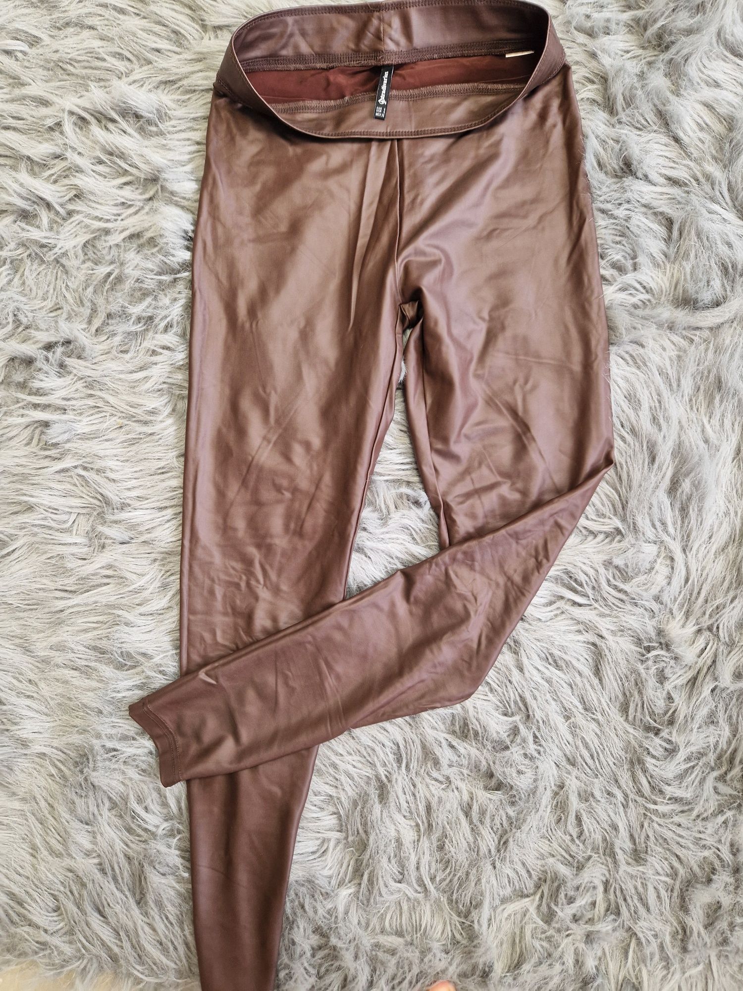 Colanti imitație de piele stradivarius