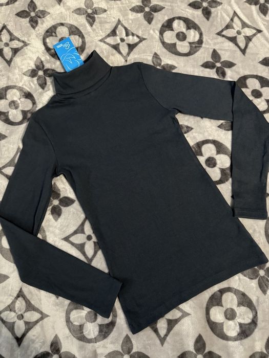 Джинсовый комбинезон водолазка