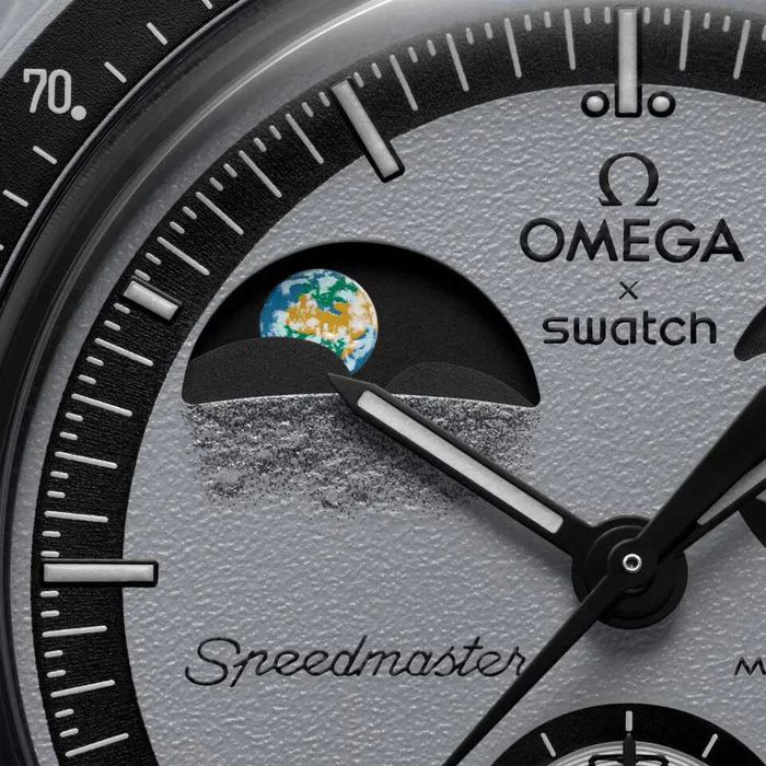Ceas SWATCH X OMEGA MISSION To The Moon EARTHPHASE Nou 2025 Superb !!!