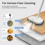 Mop spalare/lustruire cu tanc apa pe buton,cu acumulator, de la 450RON