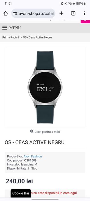 Ceas OS Active negru
