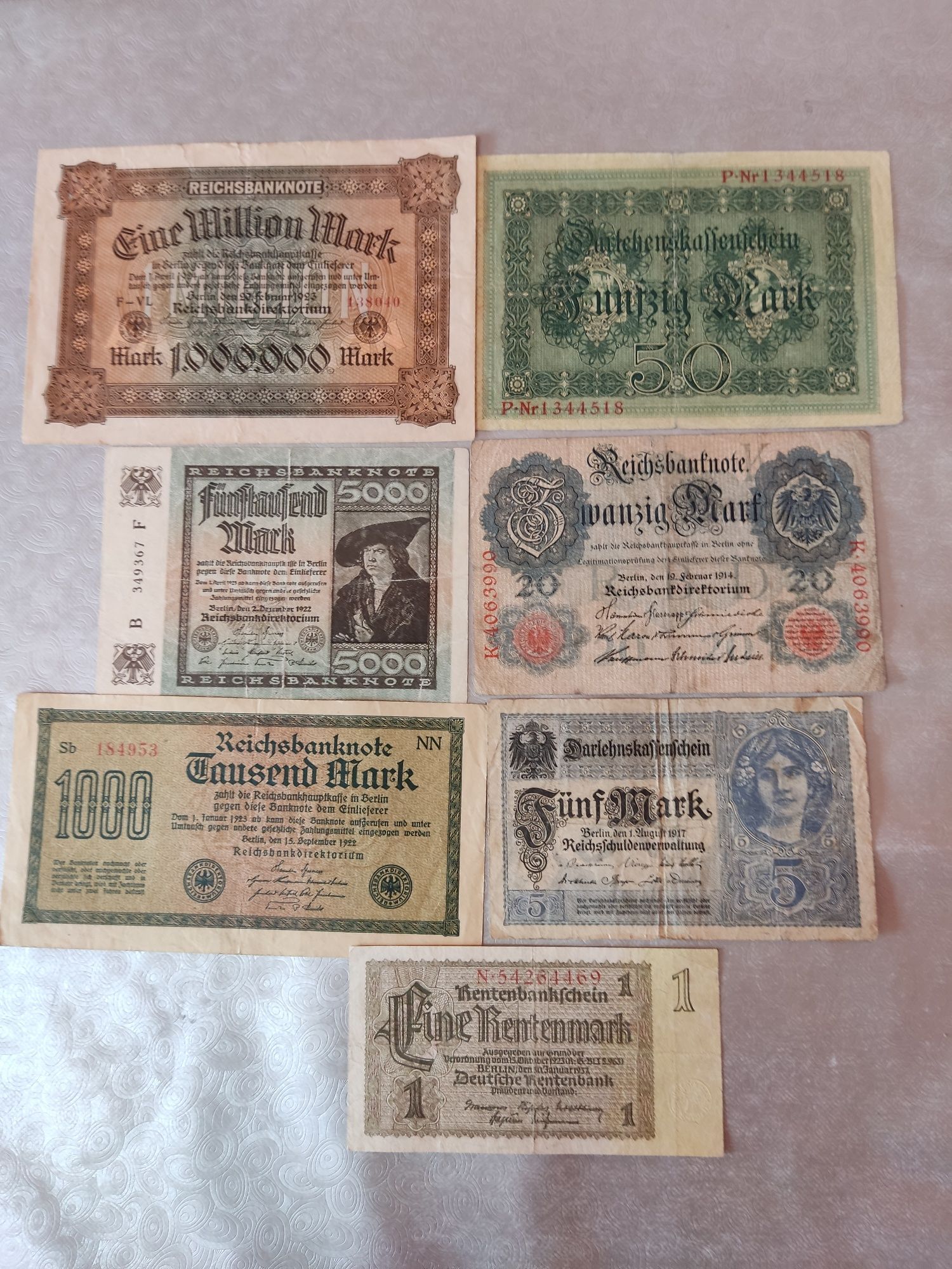 Monede din argint Germania 10 mărci aniversare și bancnote vechi Germ.