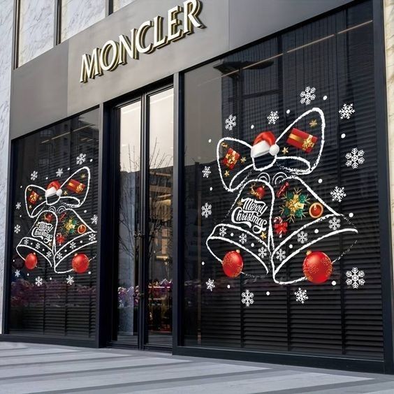 Рисунки на окнах к новому году!