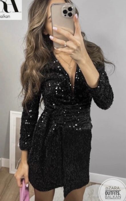 Rochie Zara cu paiete, XS