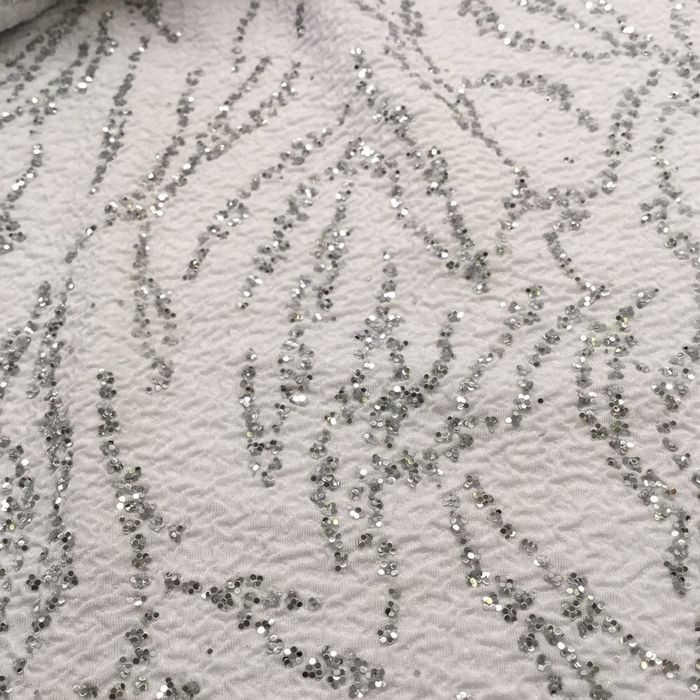Tesatura / material elastic cu micro paiete pt rochie, dans sportiv