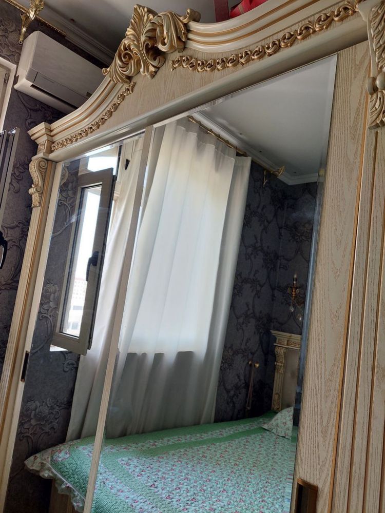 krashini mDf Spalni xolati orto shkafi kupe yonga surladi +chestri bor