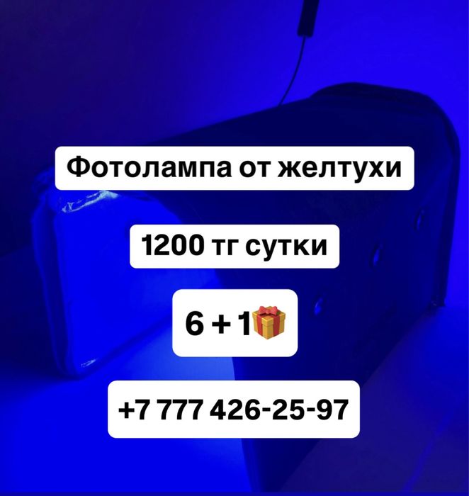Фотолампа от желтухи 1200тг/сутки