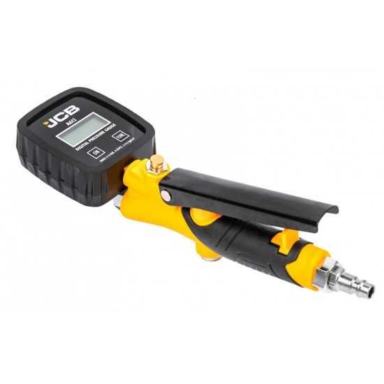 Пневматичен пистолет за помпане на гуми с дигитален манометър JCB