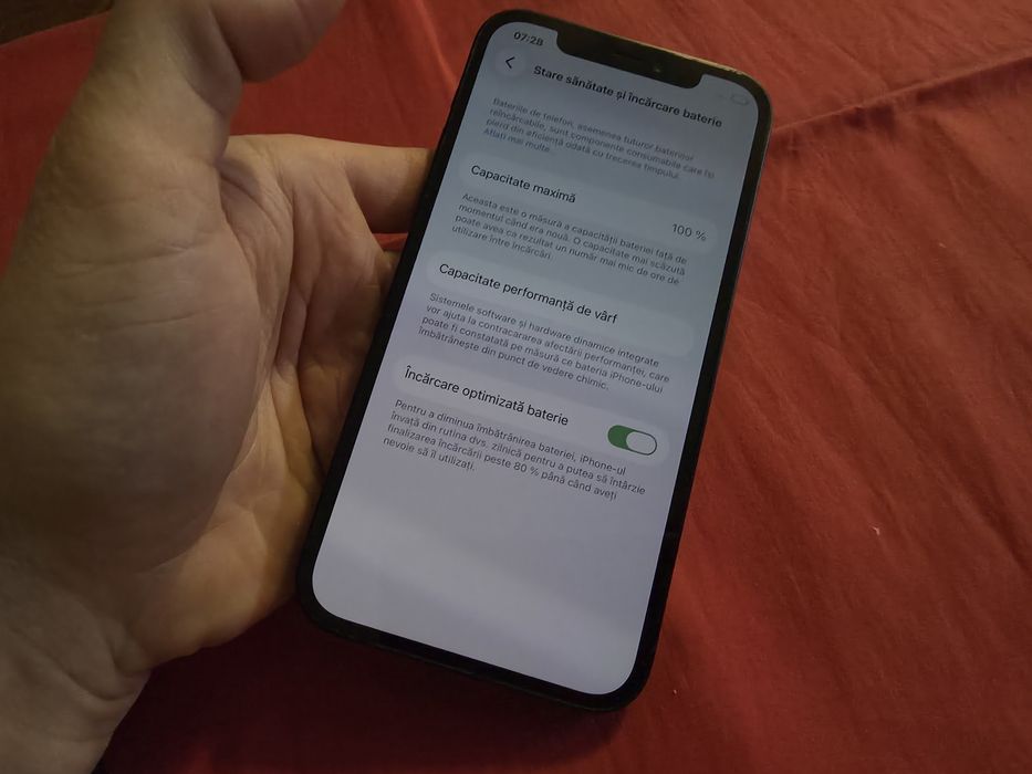 -Iphone 12, Nou, 128Gb, 4Ram, bat: 100%, Negru, ireprosabil, stare per