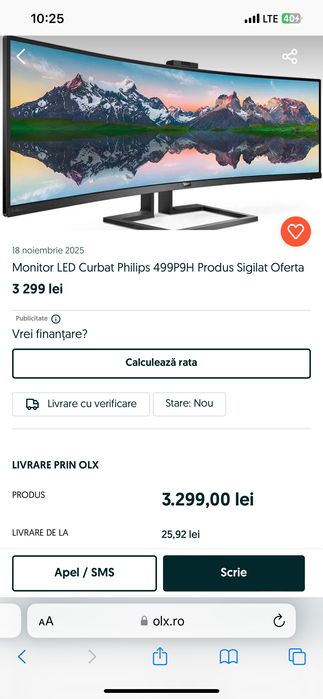 Monitor gaming Phillips