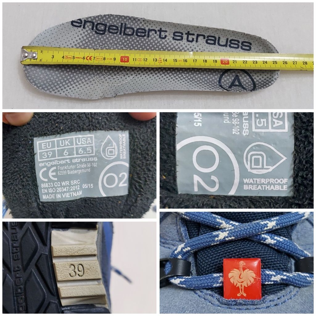 Ghete impermeabile Engelbert Strauss Culio Dryplexx, piele naturală 39