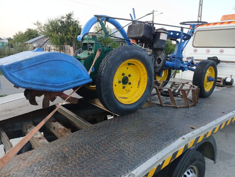 Tractoras motocultor ferari diesel 18 cai freza roti fier