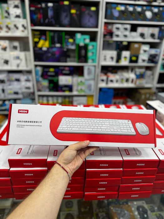 Xiaomi MIIIW Gen 3—бесшумная беспроводная клавиатура и мышь. Доставка