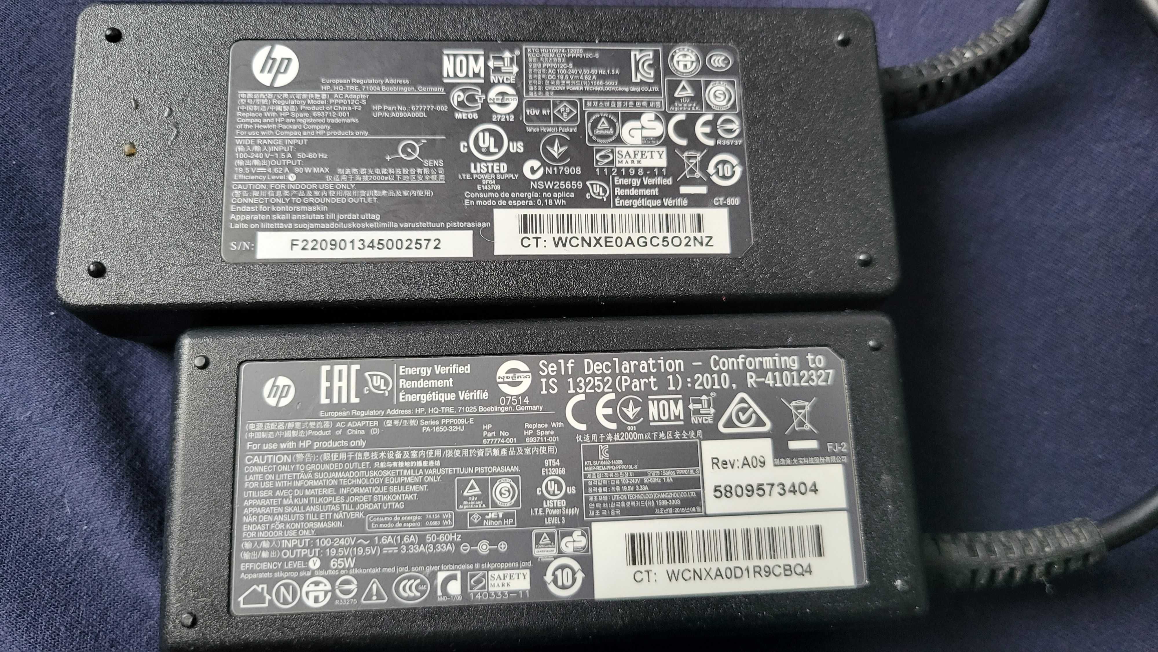 HP Incarcator AC Adaptor leptop 19.5V-4.62A -3.33A 90w-65W pin central