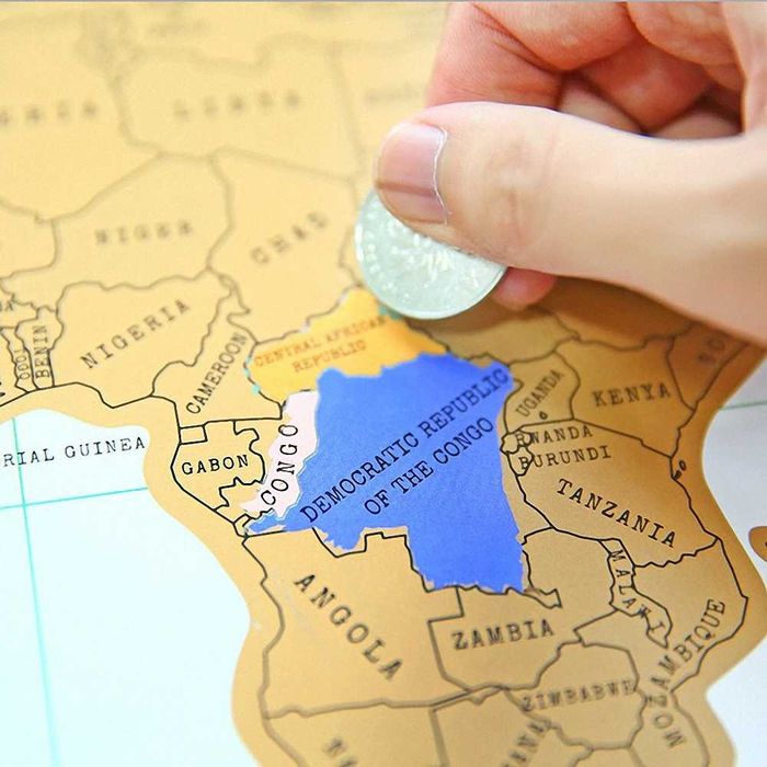 Harta lumii razuibila Am fost acolo - cadou inedit - harta calatorului