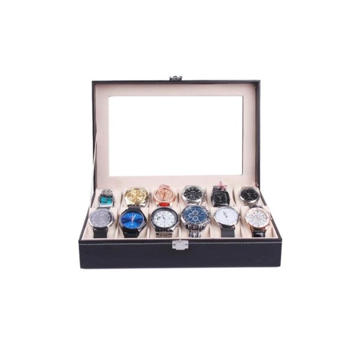 Caseta Ceasuri de Mana cu 12 Locuri Cutie ceasuri display ceasuri