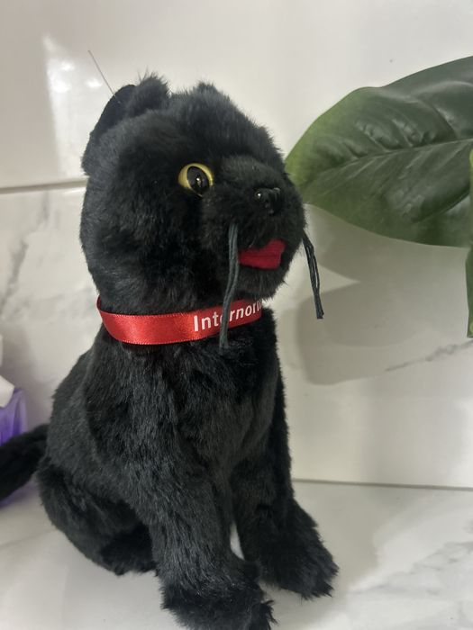 Плюшена играчка черно кученце перфектна