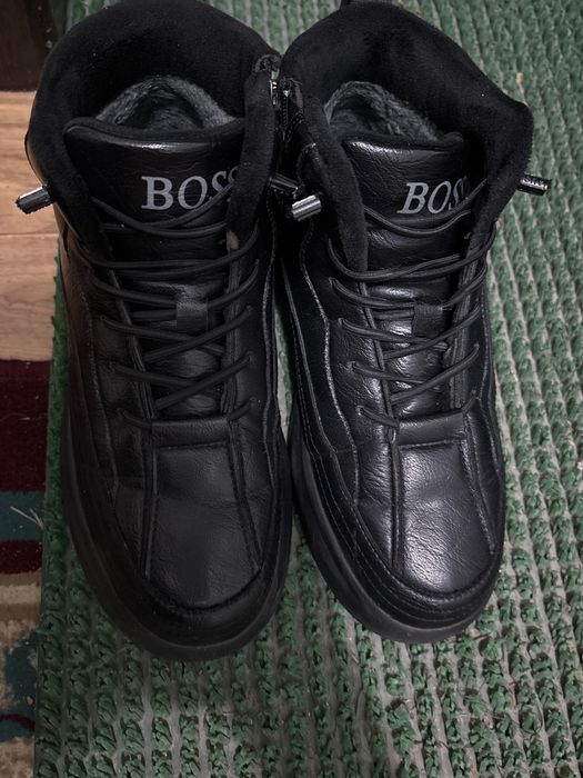 Зимние  мужские подростковые сапоги