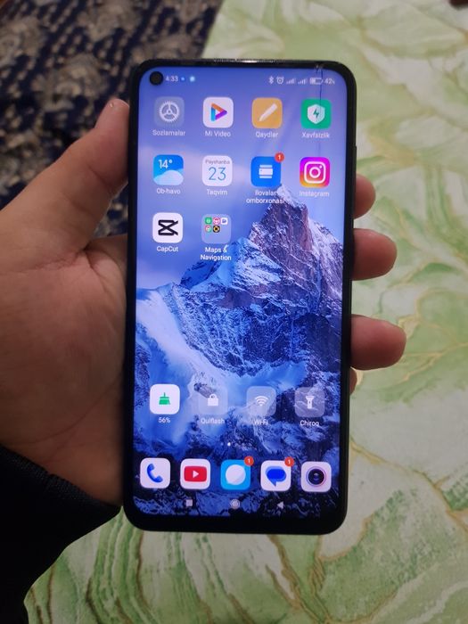 Redmi note 9  xotira: 128GB