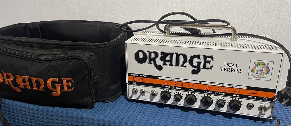 Amplificator de chitară Orange - Dual Terror, alb/portocaliu