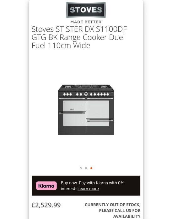 Aragaz Sterling Deluxe ST STER DX S1100DF GTG