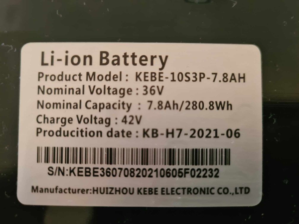 Baterie Li-ion 42V