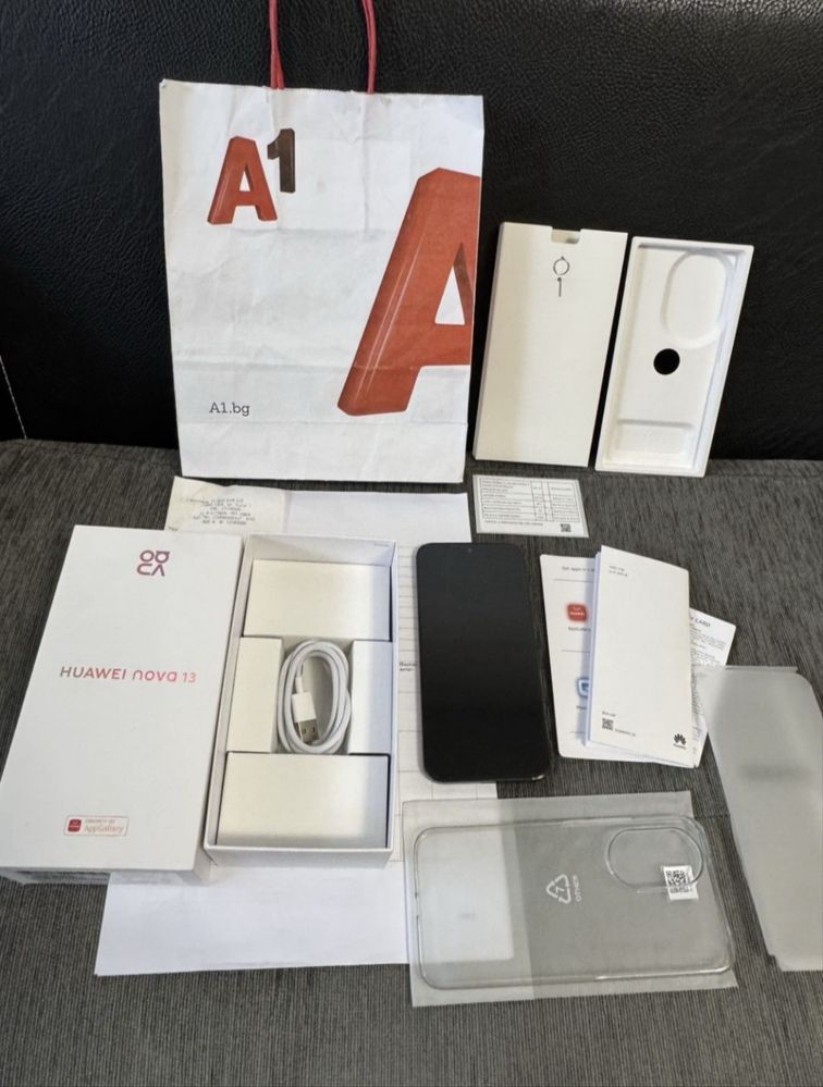 КАТО НОВ 256GB Huawei Nova 13 Гаранция A1 2027 г. Black / Черен