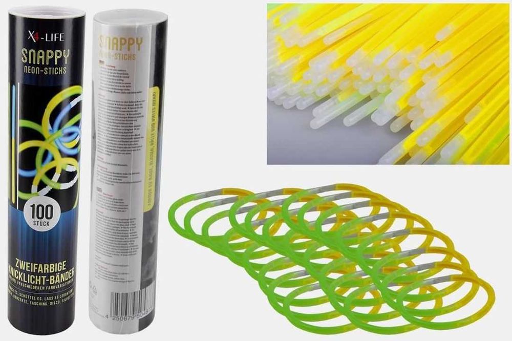 Set tuburi fluorescente 100 bucati, SNAPPY X4-Life Neon-Sticks
