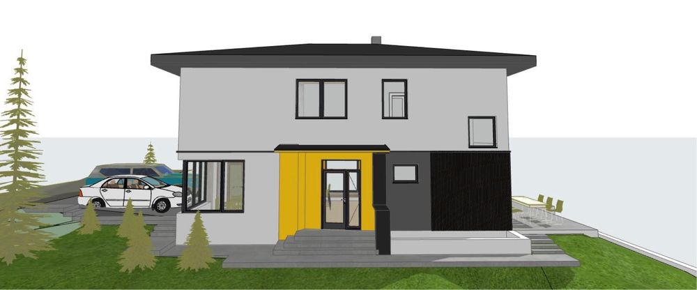 Vând teren CHINTENI CLUJ + casă la roșu + proiect FENG SHUI