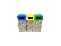 Cosuri de gunoi stradale selective din beton 38×70 cm