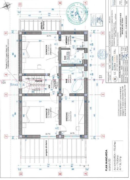 Casă P+M modernă la roșu