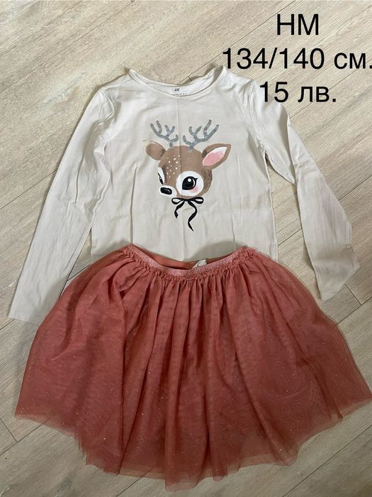 Рокля, блуза, пола,бански, тениска, екип на НМ 134-140см.