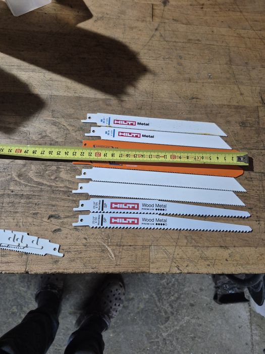 Panze lame pentru Fierstrau sabie HILTI BAHCO metal si lemn