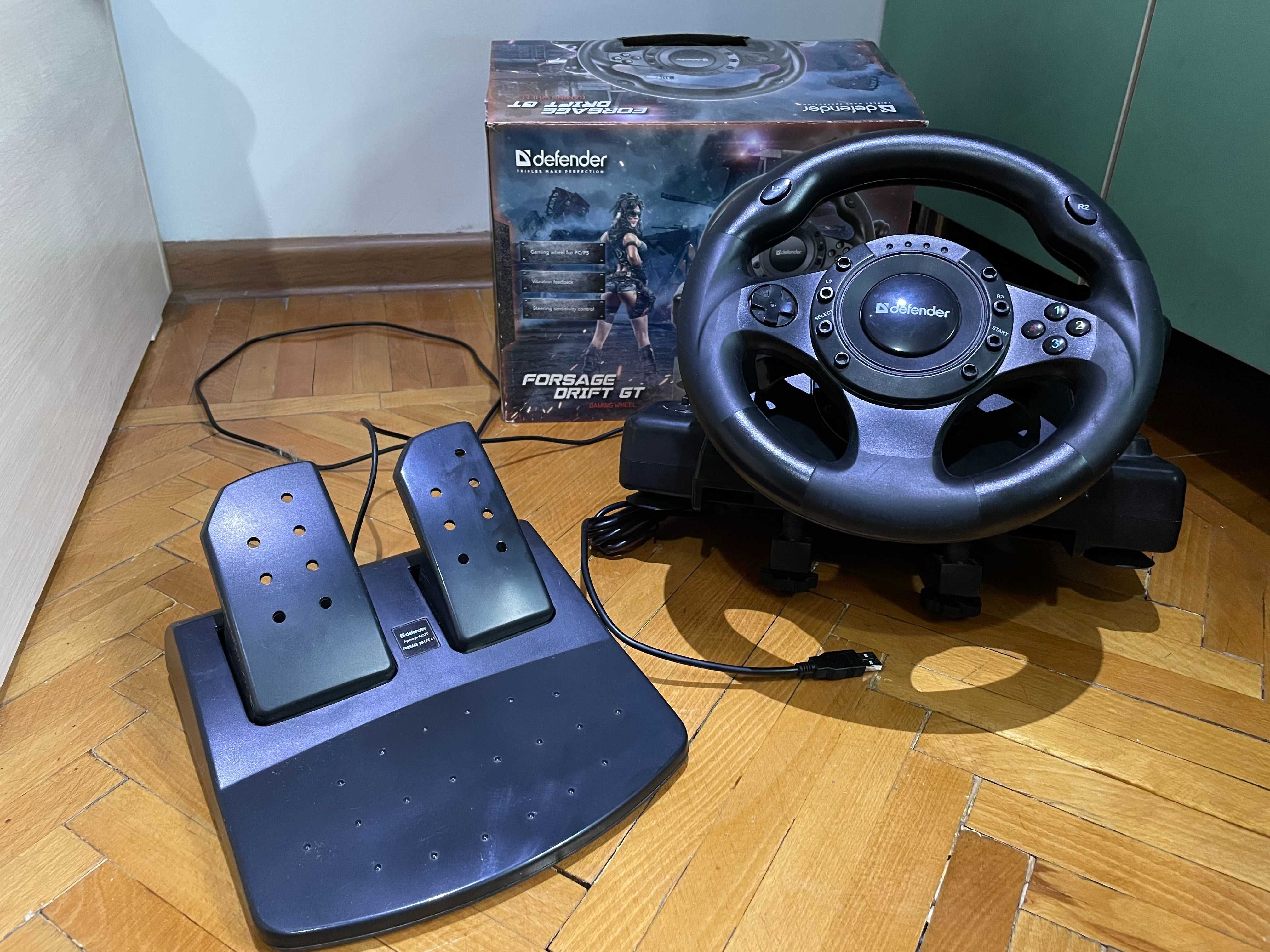 Игровой руль  Defender  forsage drift gt