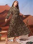 Rochie lunga leopard