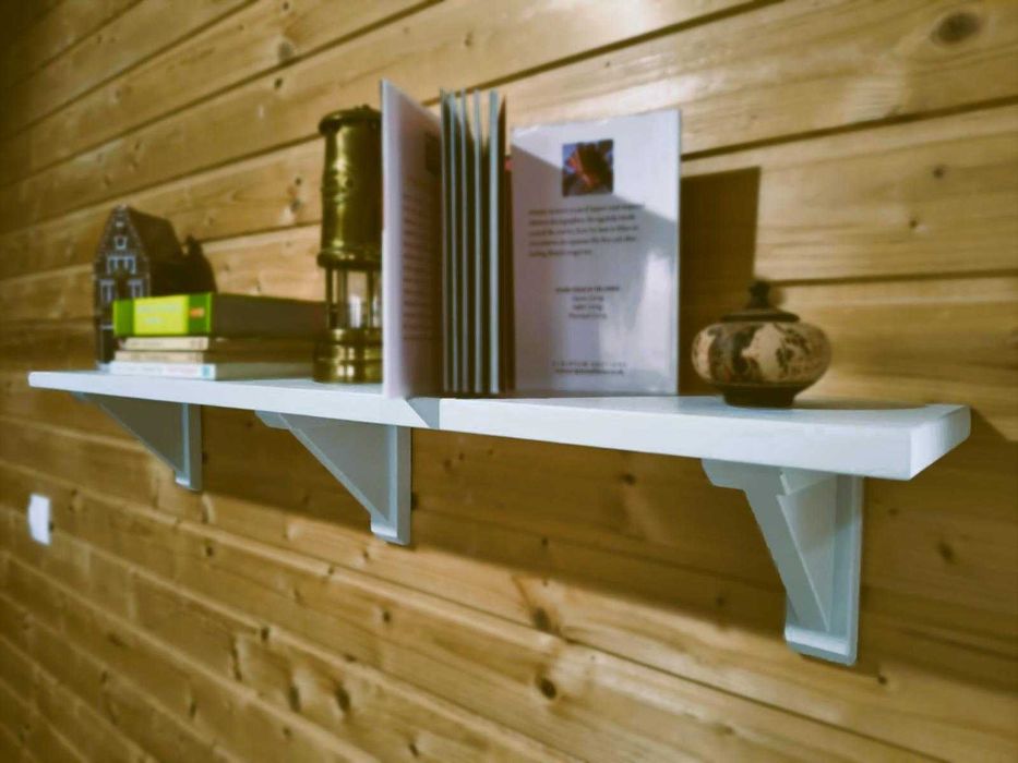 Etajera suspendata Haven Maxi-lemn brad, design scandinav, 900 x 160mm