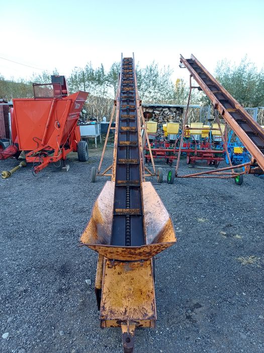 Banda transportoare porumb lungime 8 m  motor 220 v