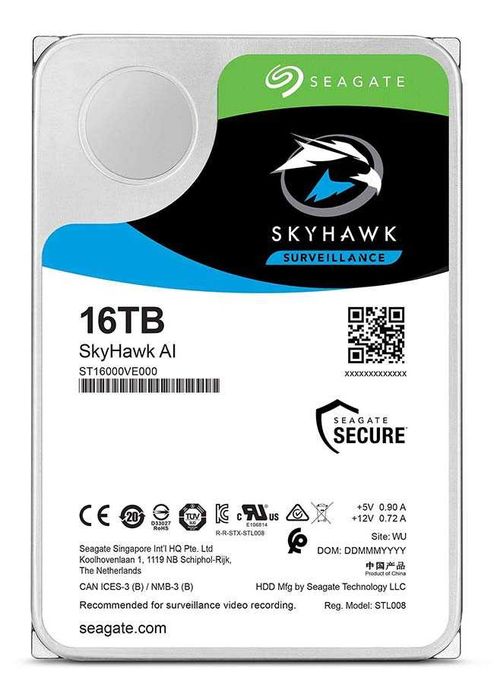 Seagate ST16000VE002 16TB за видео наблюдение