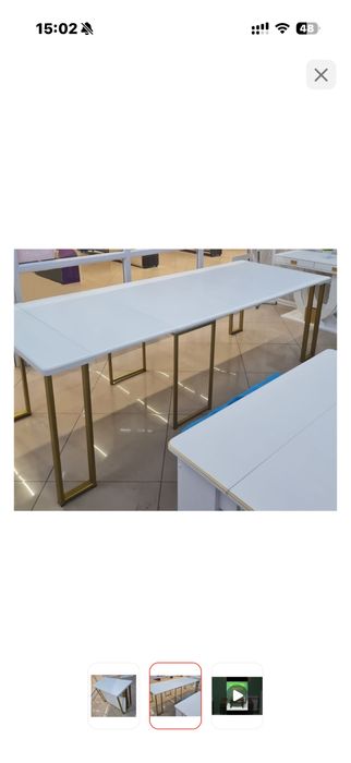 Продается раздвижной стол консоль со стульями