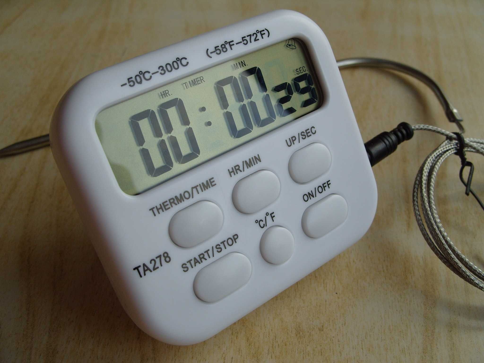 Готварски термометър с таймер и сонда - TA278.  Българско упътване