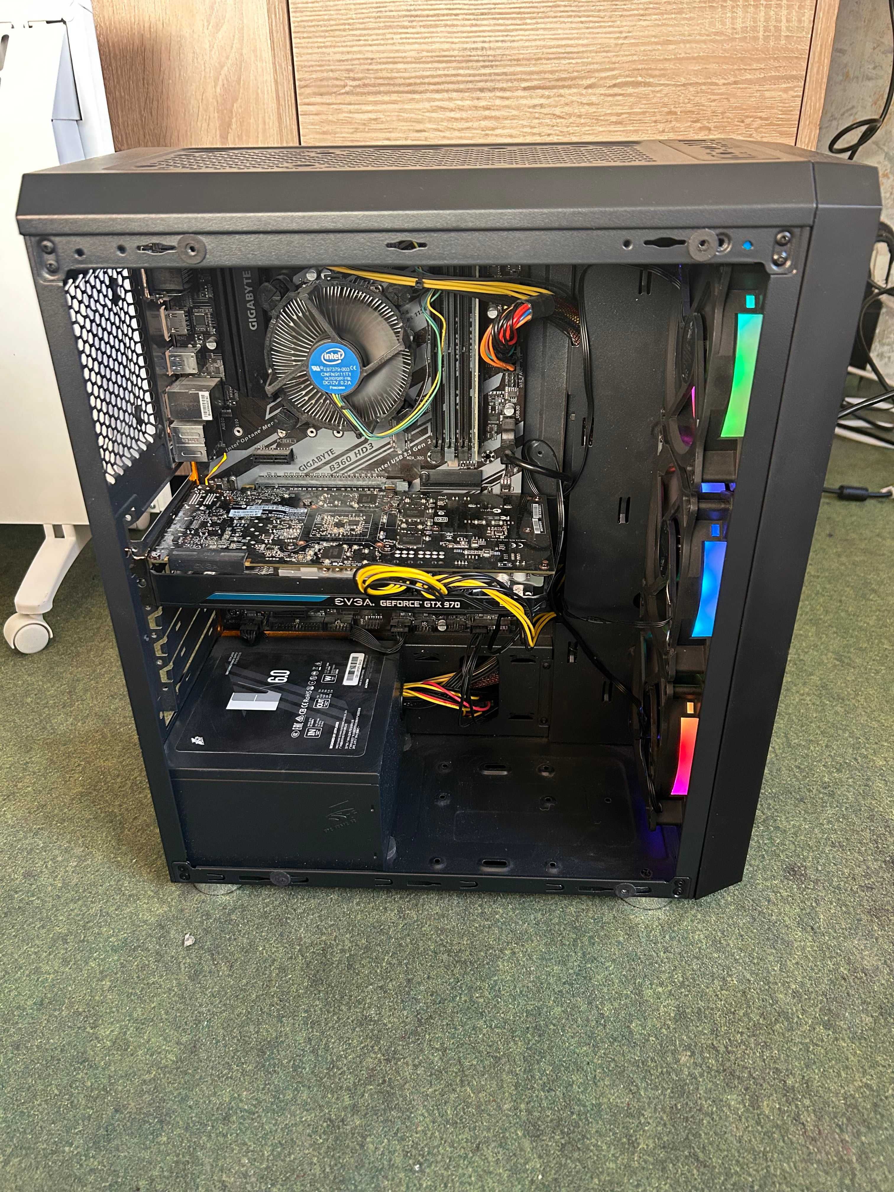 Геймърски компютър - i5 9400f, GTX 970, 8GB, 256GB SSD