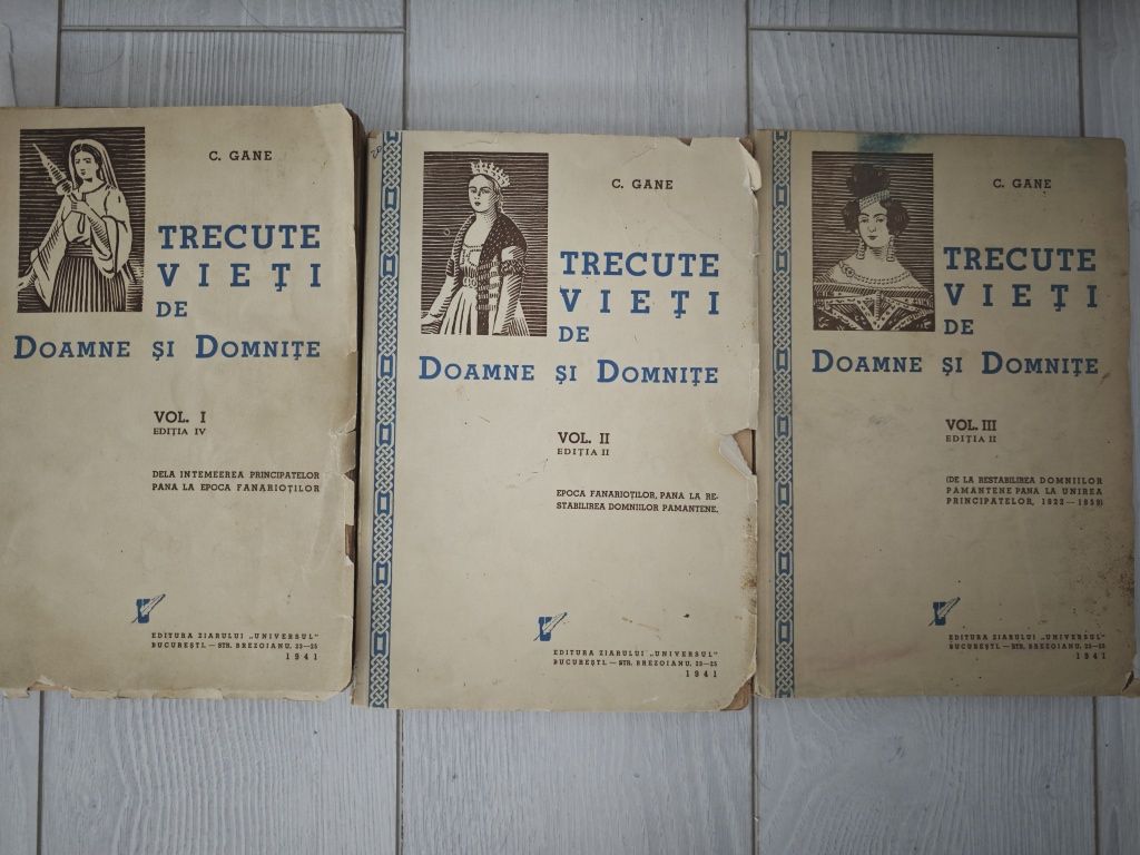 Set complet, Trecute vieți de doamne și domnițe, Gane, 1941, autograf