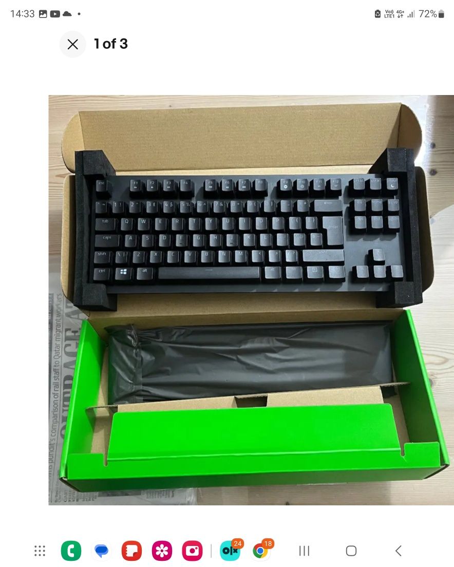 ТОП Геймърска клавиатура в света Razer Huntsman V2 Analogue/TKL/ Нова