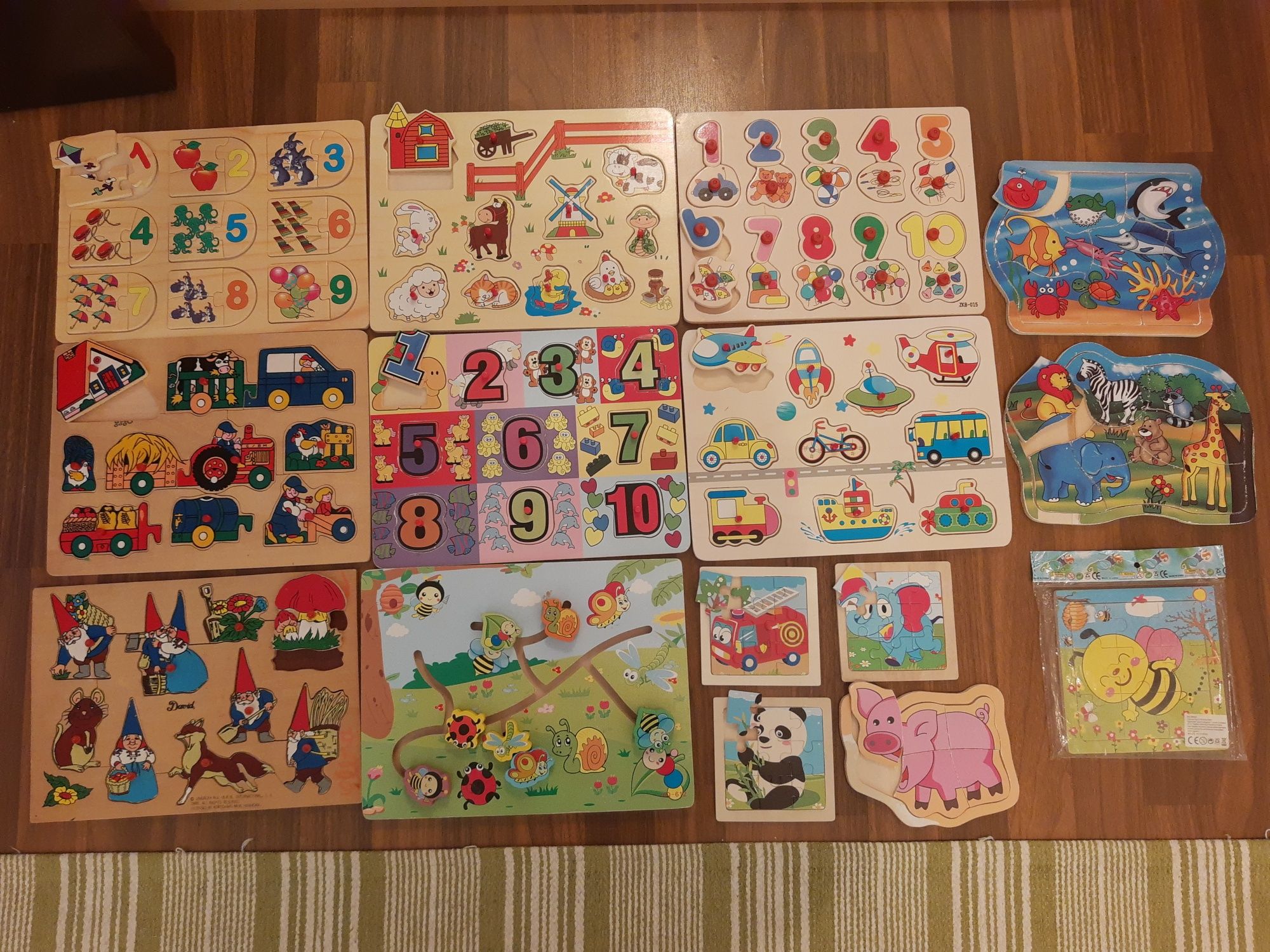 Lot 15 puzzle pt. copii 2-3 ani