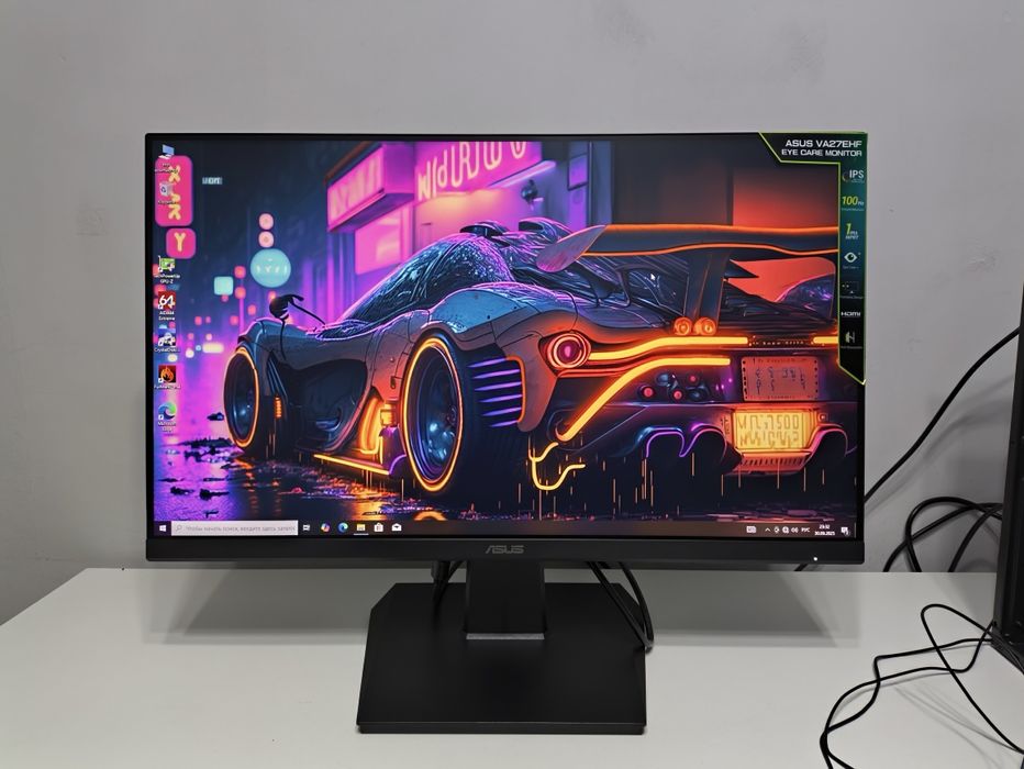 Большой игровой монитор ASUS VA27E (27 дюйм IPS 100Hz Full HD )