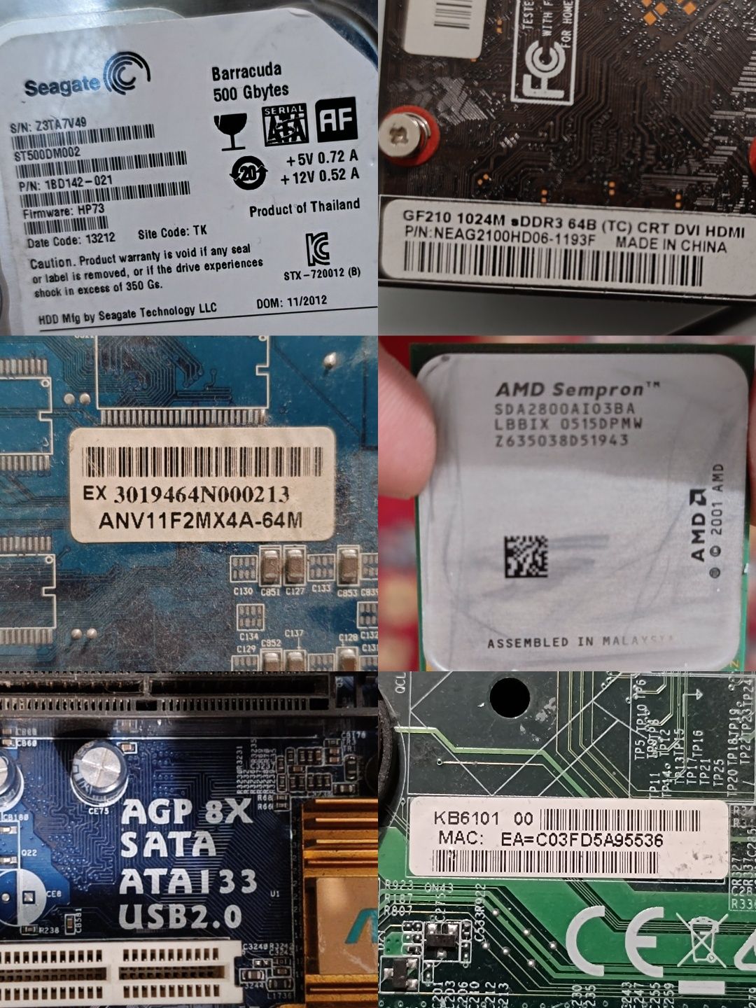 Componente PC vechi