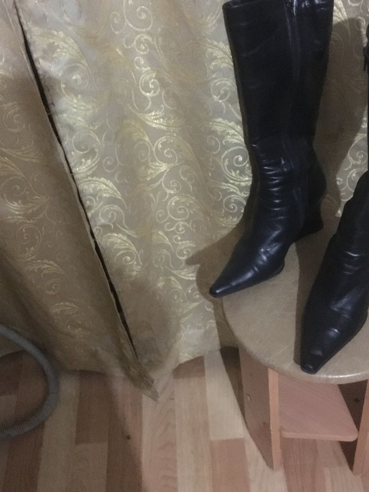 Сапоги кожа ,импорт
